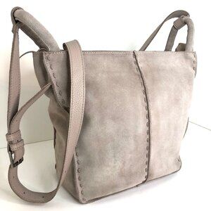 The Sak Los Feliz Crossbody Bag in Taupe Suede